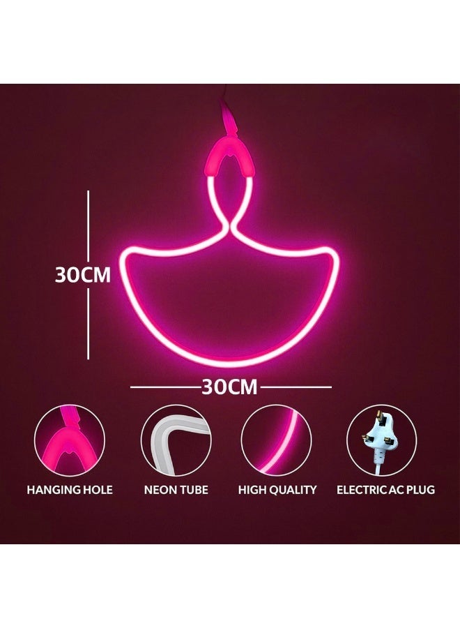ZAYO LED Diya Lights, Decorative Diya Fairy Lights for Diwali, Home Decoration, Festival, Traditional Style Diya String Lights, Pink-30 cm - Image 3