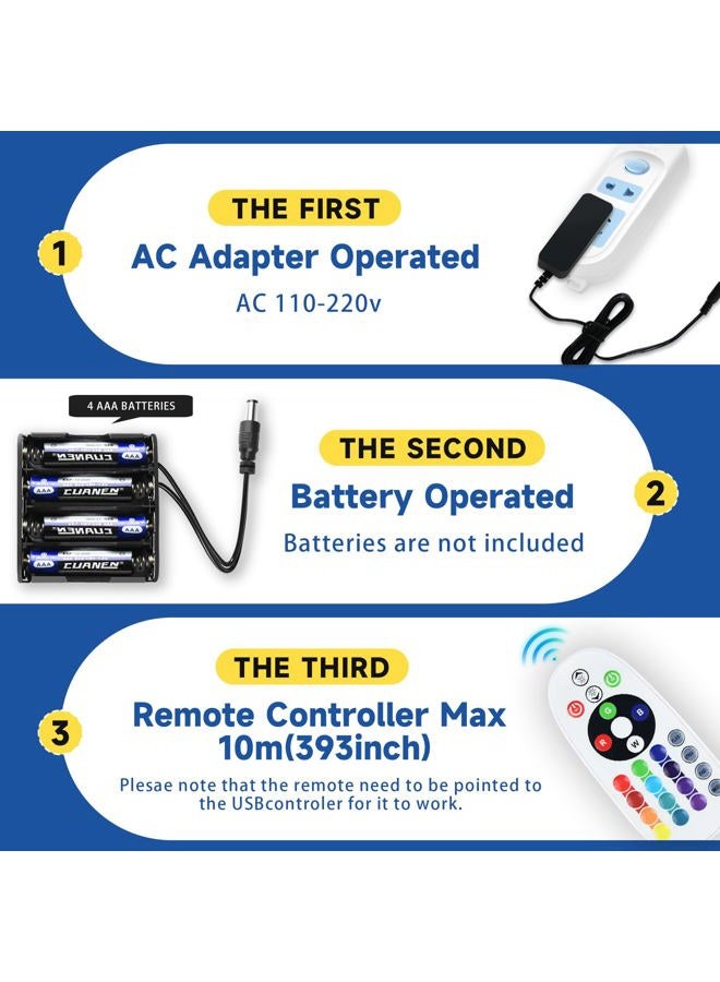 Hosim LED Message Writing Board 32"x24" Illuminated Erasable Neon Effect Restaurant Menu Sign with 8 Colors Markers,16 Lighting Colors DIY Message Chalkboard for Kitchen Wedding Promotions - Image 5