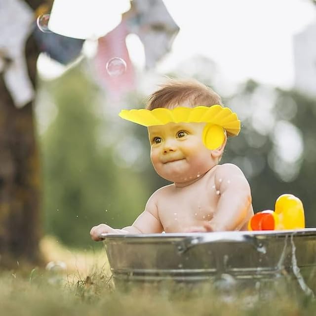 Kids,Children,Makes the Baby Bath More Shower cap (Pack of 1) - Image 1