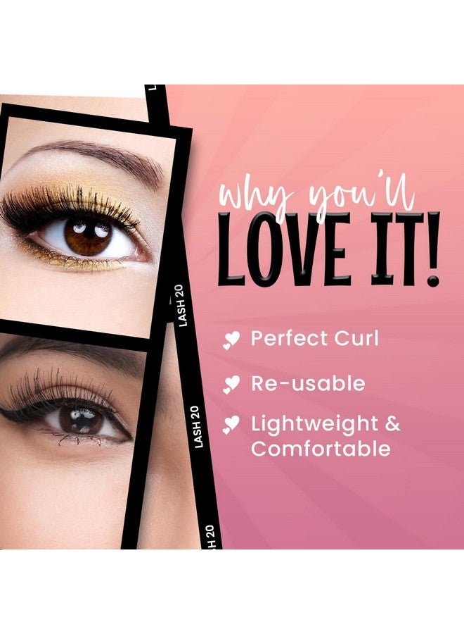 مارس رموش هايلاش الصناعية للنساء مجموعة 5 قطع | مظهر طبيعي للاستخدام المنتظم | قابلة لإعادة الاستخدام | خفيف الوزن | مريح وسهل الاستخدام | فرقة غير مرئية (03Naturaldramatic) - Image 3