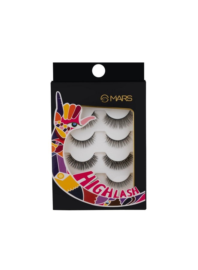 مارس رموش هايلاش الصناعية للنساء مجموعة 5 قطع | مظهر طبيعي للاستخدام المنتظم | قابلة لإعادة الاستخدام | خفيف الوزن | مريح وسهل الاستخدام | فرقة غير مرئية (03Naturaldramatic) - Image 2