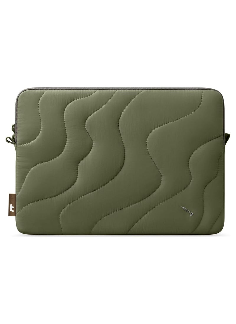 Tomtoc - Terra-A27 360 Protective Puffy Laptop Sleeve for 14-inch MacBook Pro M4/M3/M2/M1 Pro/Max A3112 A3401 A3185 A2992 A2918 A2779 2024, 13.5/13.8-inch Surface Laptop 7(Copilot+ PC)/6/5/4/3 Eco-Friendly Laptop Sleeve - Image 1