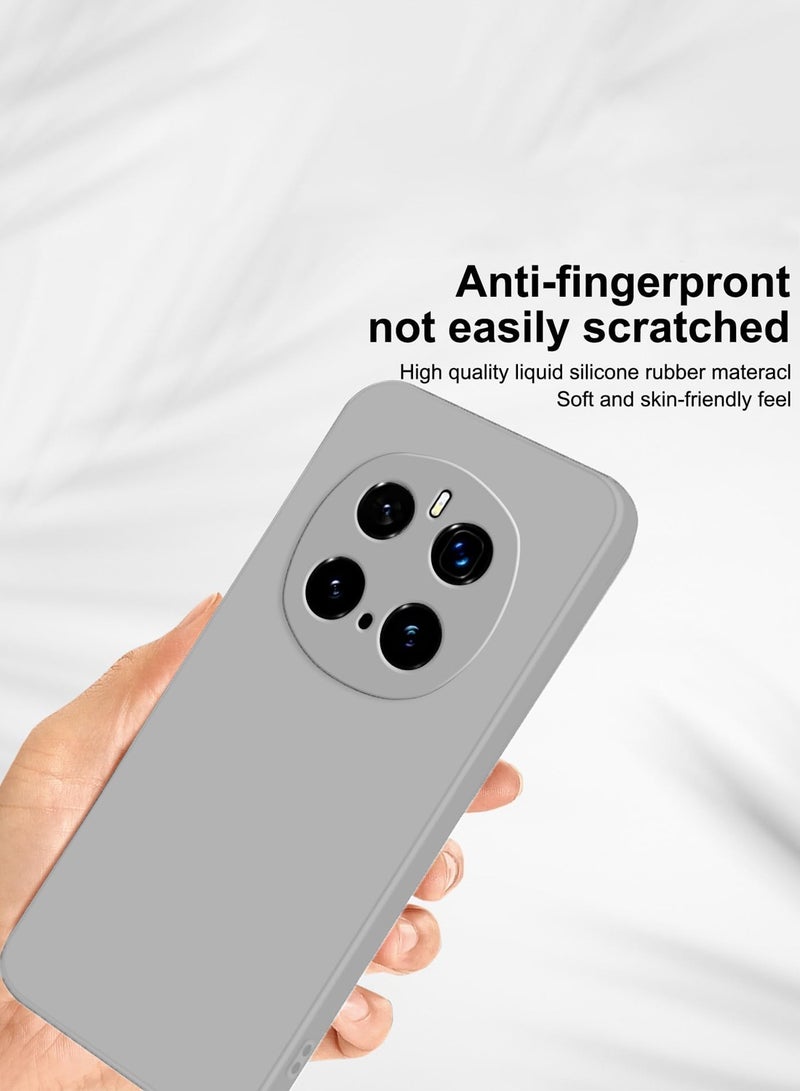 Wtech Honor Magic7 Pro 5G 2024 Premium Soft Liquid Silicone Case Cover - Grey - Image 3