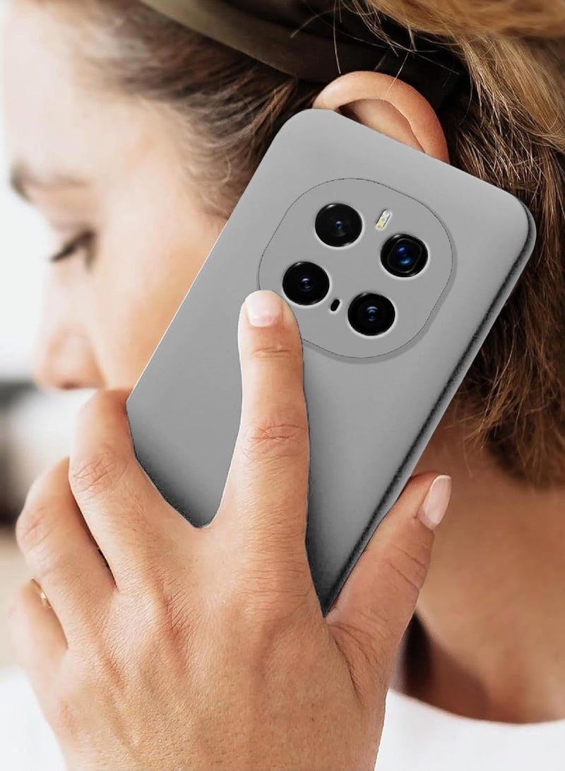 Wtech Honor Magic7 Pro 5G 2024 Premium Soft Liquid Silicone Case Cover - Grey - Image 4