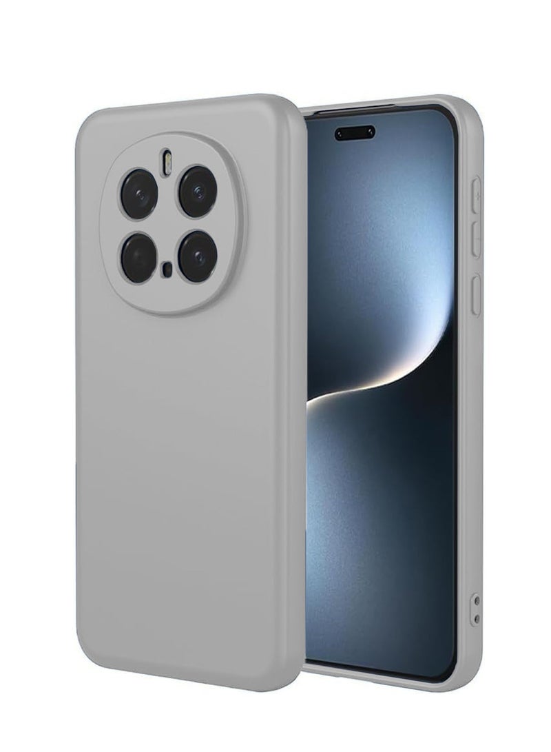 Wtech Honor Magic7 Pro 5G 2024 Premium Soft Liquid Silicone Case Cover - Grey - Image 1