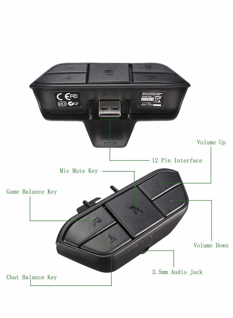 general Stereo Headset Adapter for Xbox One, Audio Mic Headphone Converter, Adjust Audio Balance, Volume, Mic Directly - Image 4