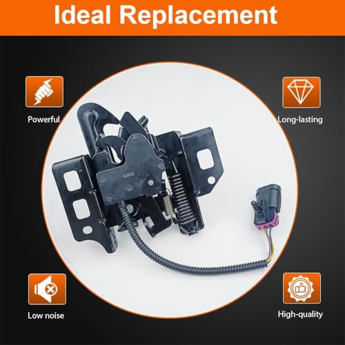 VEELECP Hood Latch Compatible with Escalade Silverado 1500 Avalanche Sierra 1500 Tahoe Yukon XL Front Hood Lock Actuator Release - Image 2