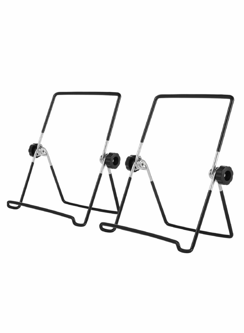 Barakah Plate Stand, Easel Picture Frame Stand, Adjustable Foldable Tablet Iron Display Holder - Image 1