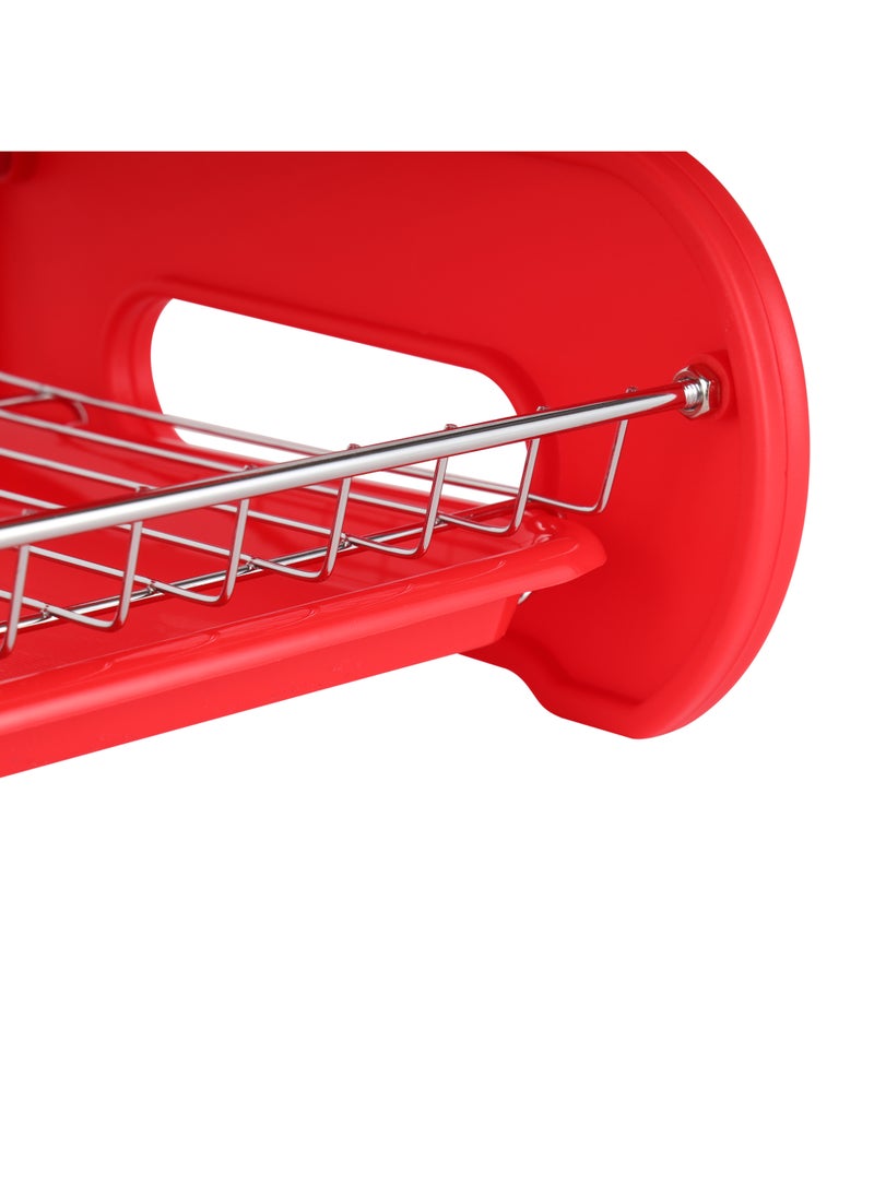 DELCASA Delcasa 2Layer SS Dish Rack +Glass⋓ Holder  - Image 4