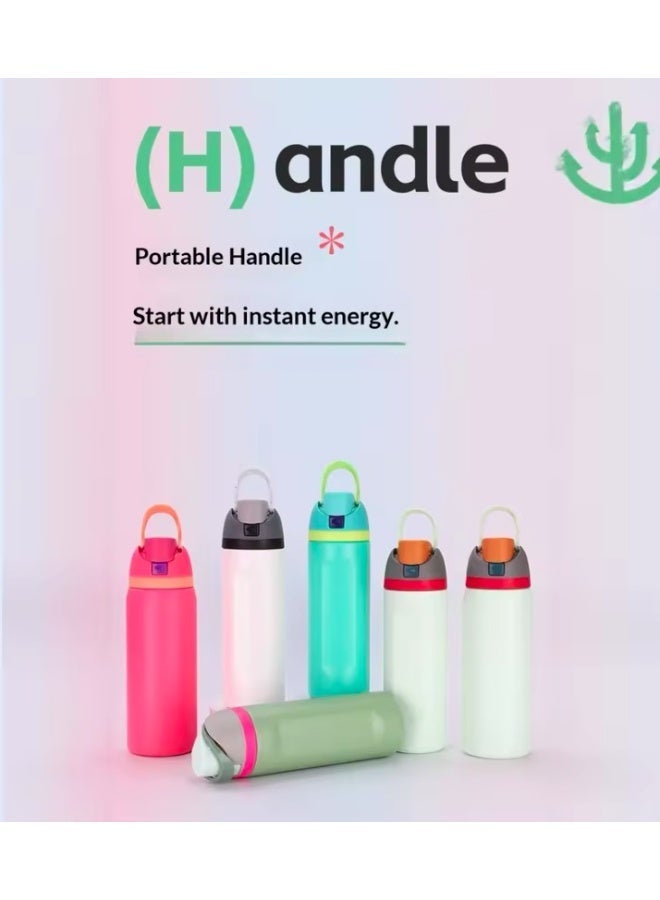 زجاجة مياه رياضية من الفولاذ المقاوم للصدأ معزولة بطبقتين من Owala FreeSip مع شفاطة، خالية من مادة BPA، عبوة واحدة، 32 أونصة (قد يختلف اللون) - Image 3