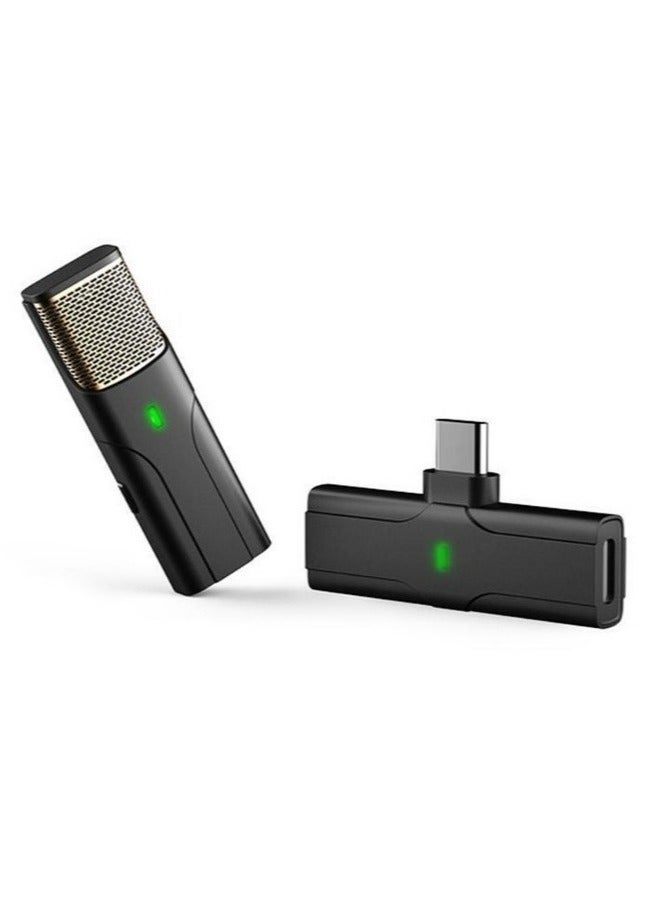 ELTRAZONE 2.4G Wireless Lavalier Microphone 1T1R Portable Audio Video Live Broadcast Mini Microphone for iPhone Android Mobile Phone - Image 1