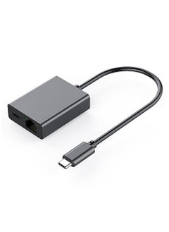 SYOSI USB C to Ethernet Adapter with PD 60W Charging - Plug and Play, 1000Mbps LAN Network Support, Aluminum Portable USB C to Gigabit Adapter for Android, iPad, MacBook, and More USB C Devices  - Image 1