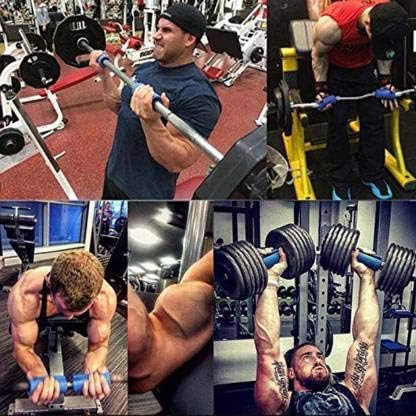 serveuttam "serveuttam Leosportz Fitness Thick Bar Grips for Crossfit, Weight lifting, Power lifting, Strength Training, Fat Barbell Cover for Muscle Building (Barbell grip + Grip lock)" - Image 5