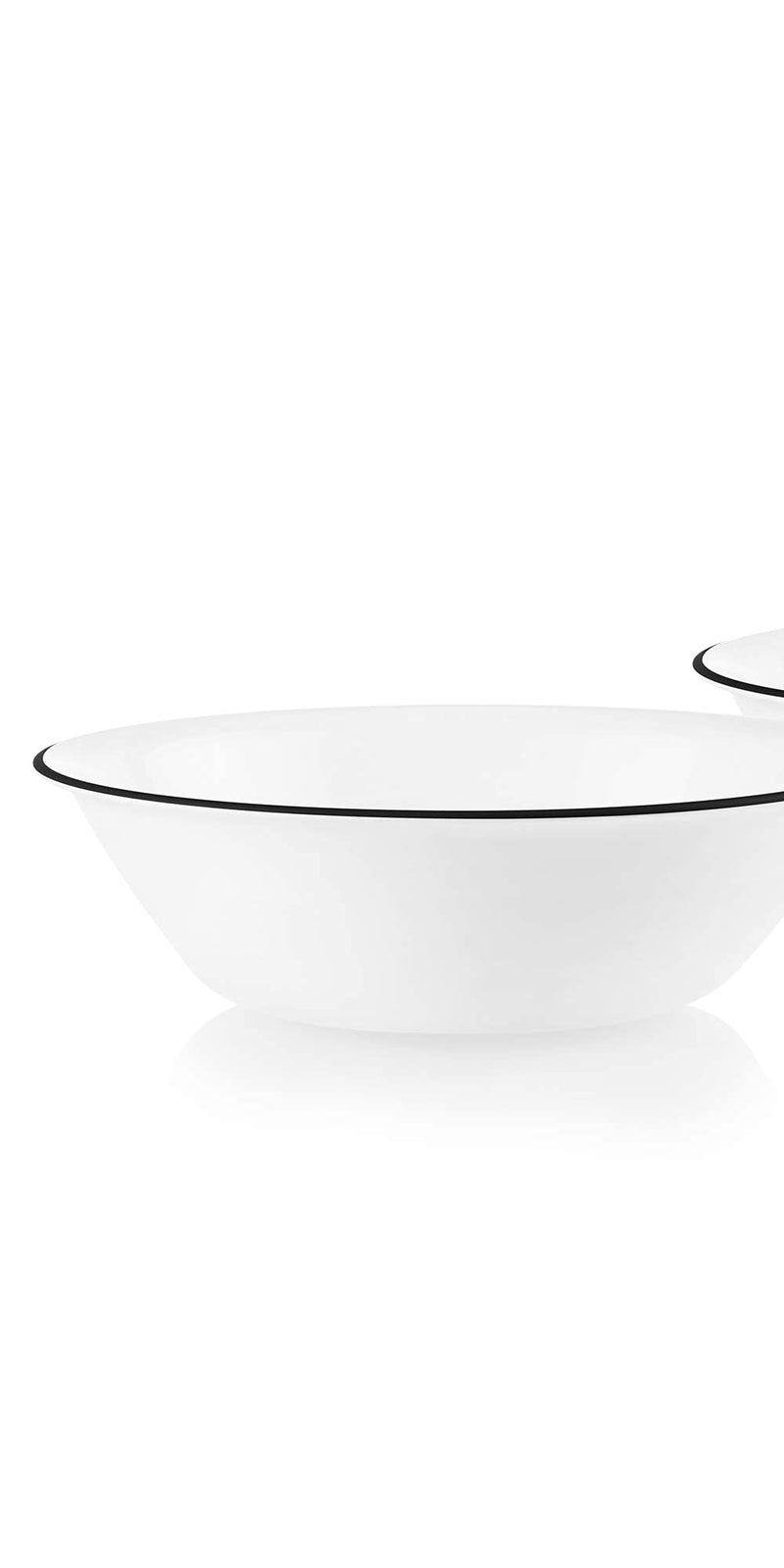 Corelle Style Chip Resistant 2qt (1.9L) Rimmed Bowl Black 2-Pack - Image 2