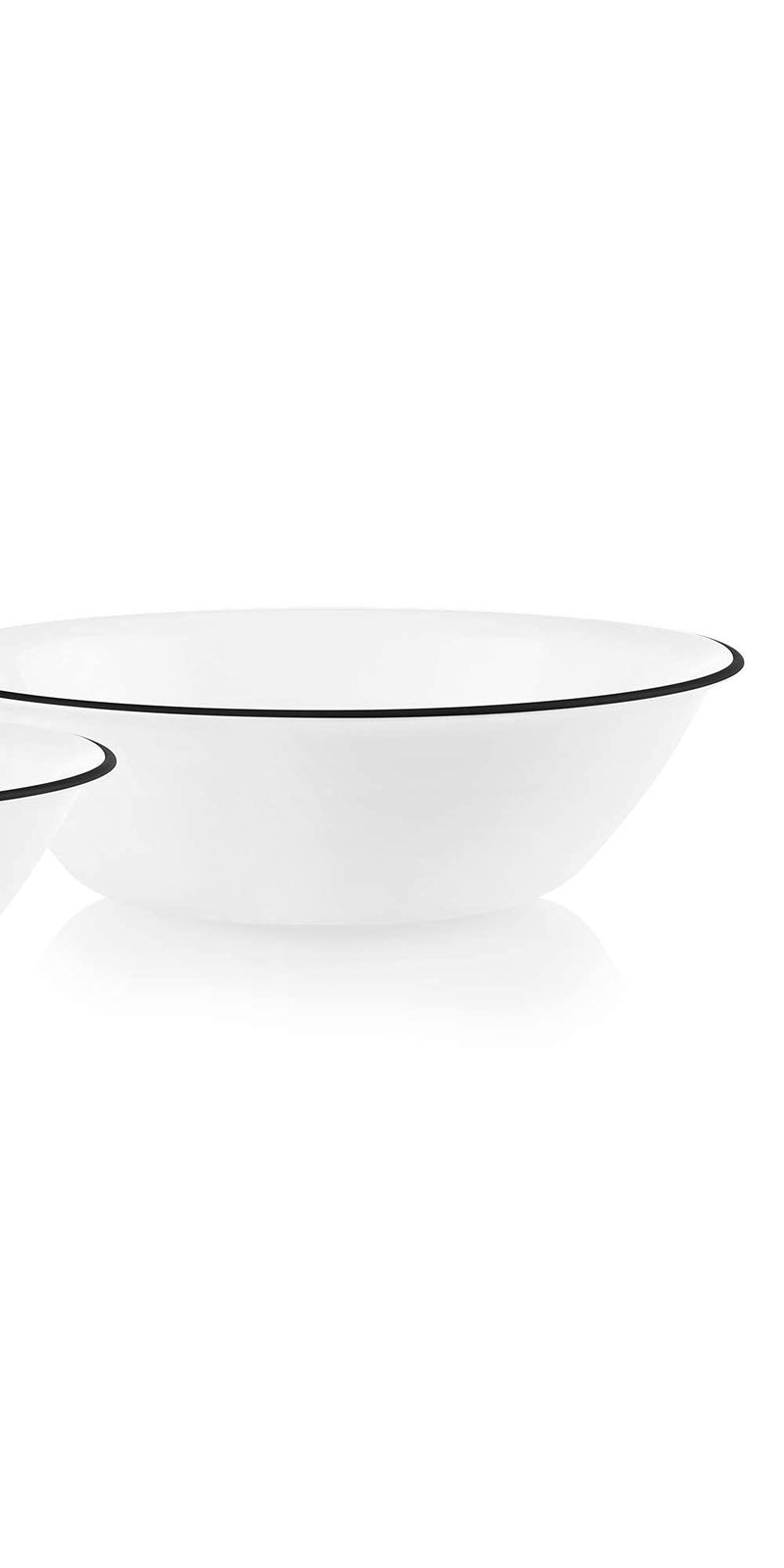 Corelle Style Chip Resistant 2qt (1.9L) Rimmed Bowl Black 2-Pack - Image 3