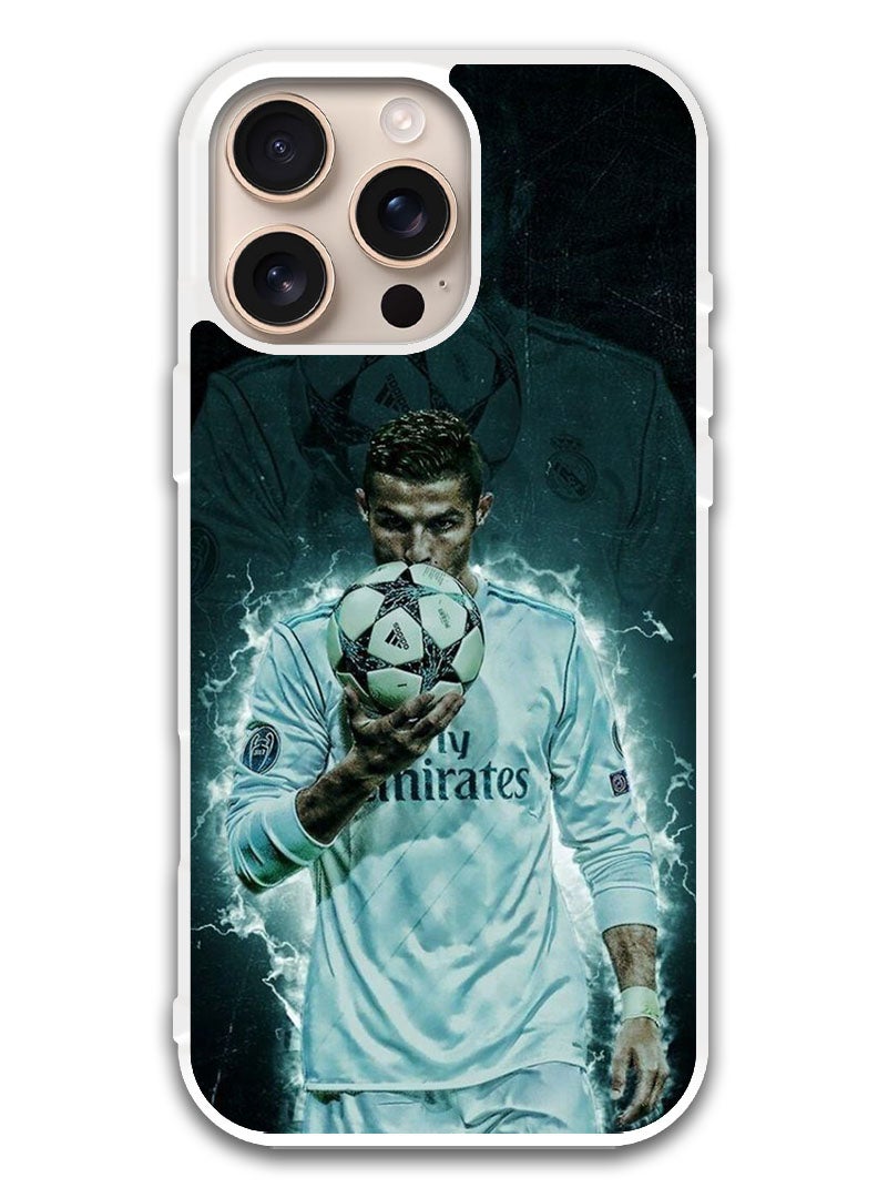 Theodor Protective Case Cover For APPLE IPHONE 16 Pro Ronaldo (2) (White Bumper) - Image 1