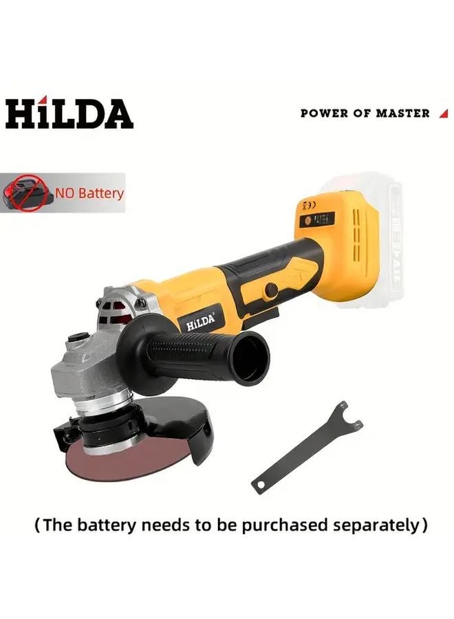 مطحنة زاوية لاسلكية صفراء 9000 دورة في الدقيقة بدون فرشاة بثلاث سرعات لبطارية ماكيتا 18 فولت 21 فولت - Image 1