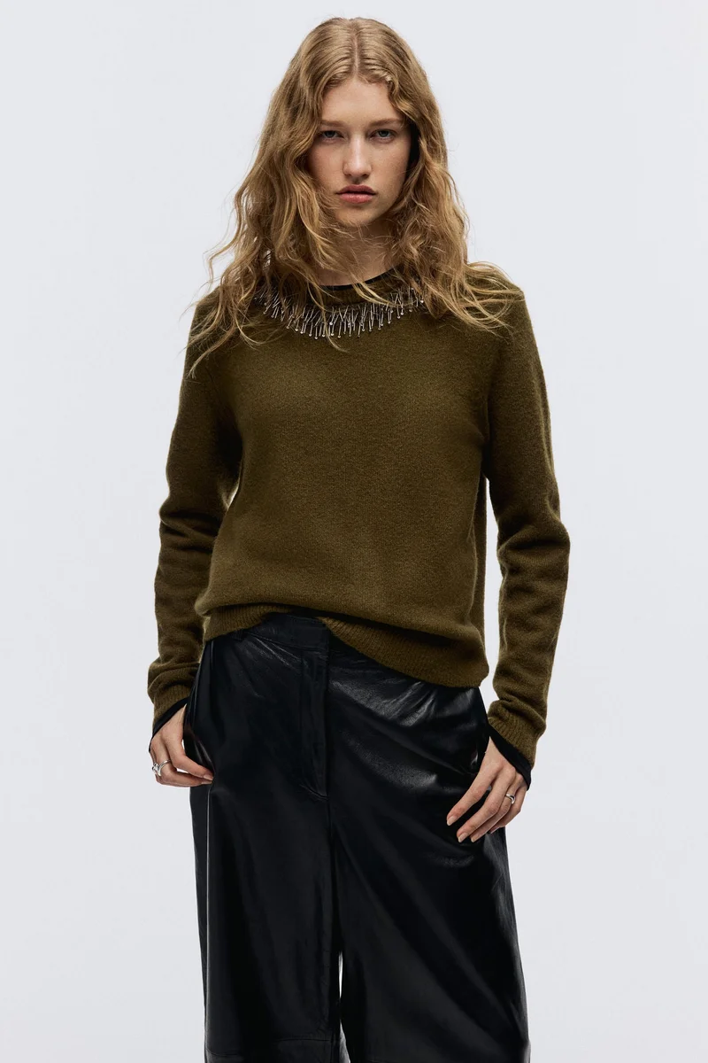 H&M Embellished jumper