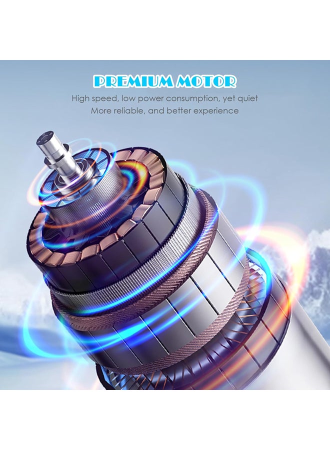 SJet Ice Cooling Handheld Fan, 3s Instant Cool Down Refrigerating Ice Rubbing Pad, Portable Mini Air Conditioner Fan - Image 5