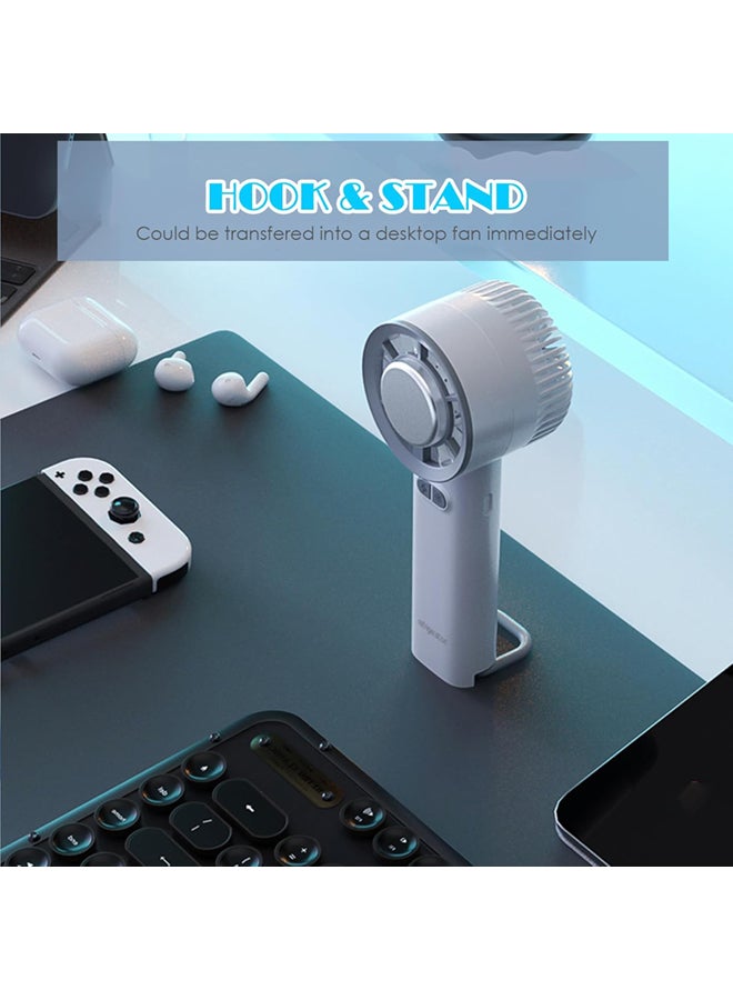 SJet Ice Cooling Handheld Fan, 3s Instant Cool Down Refrigerating Ice Rubbing Pad, Portable Mini Air Conditioner Fan - Image 4