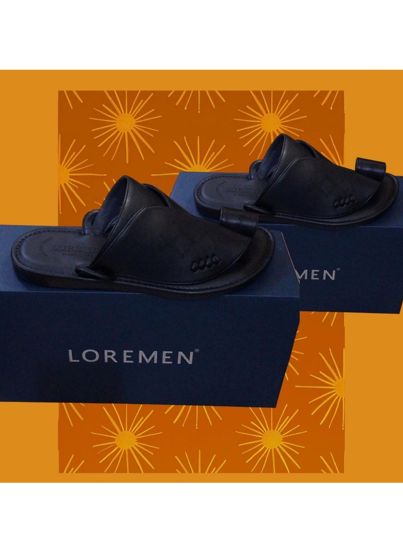 LOREMEN - Italian Zbeiri Embossed Sandals - Image 1