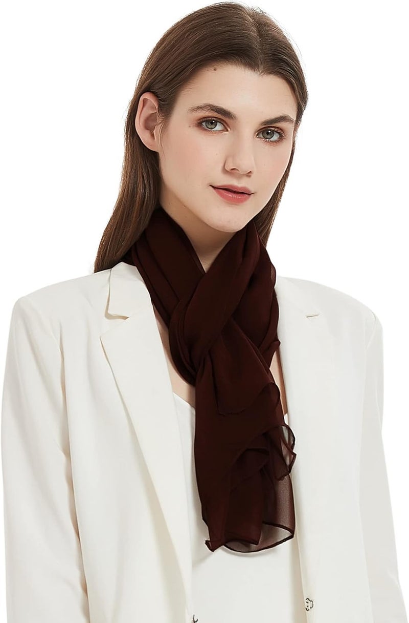 PANTONIGHT Long Chiffon Sheer Scarf For womens - Image 2