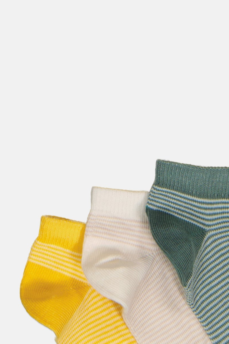 Joe Boxer Kids Boy 5 Pairs Stripe Ankle Socks, Multicolor - Image 3