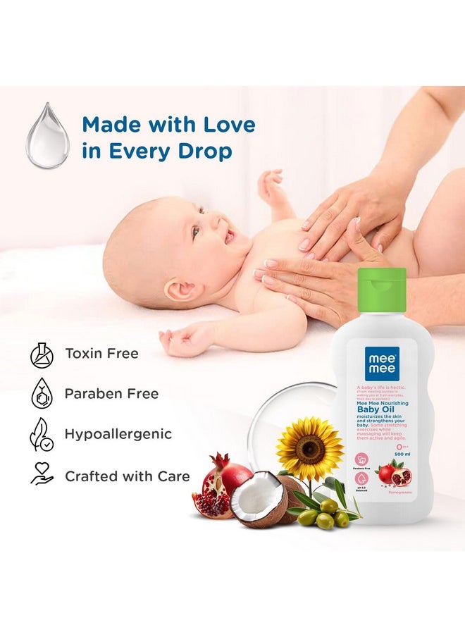 3-In-1 Baby Oil 500Ml For Soft And Smooth Skin With Sunflower, Coconut, And Olive Oil | Massage Oil For New Born | Non-Sticky & Moisturizing Formula With Natural Ingredients To Prevent Dryness - pzsku/Z183615BD3CD00D528CF5Z/45/_/1733731456/8173029c-af5f-4b51-9d43-f8c3aedc3fd8