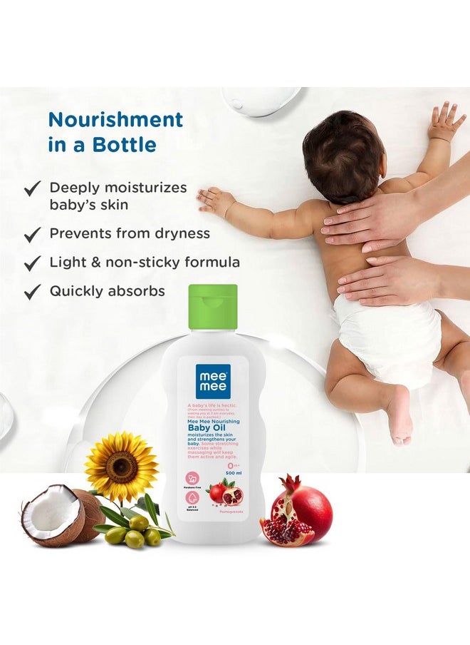 3-In-1 Baby Oil 500Ml For Soft And Smooth Skin With Sunflower, Coconut, And Olive Oil | Massage Oil For New Born | Non-Sticky & Moisturizing Formula With Natural Ingredients To Prevent Dryness - pzsku/Z183615BD3CD00D528CF5Z/45/_/1733731462/ec169019-fa10-469d-ba8e-c53963cd6d22