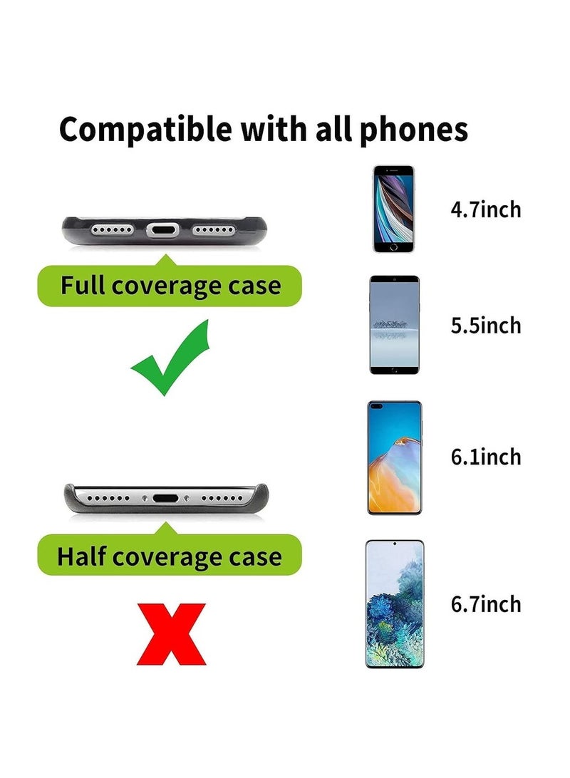 2 Pack Universal Mobile Phone Lanyard With Adjustable Nylon Neck Strap Mobile Phone Tether Belt Compatible With Most Smartphones (Not Including Phone Case)(Black)  - Image 3