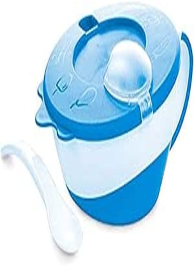 Canpol babies Canpol babies Bowl with Spoon and Lid 350ml LITTLE COW blue 