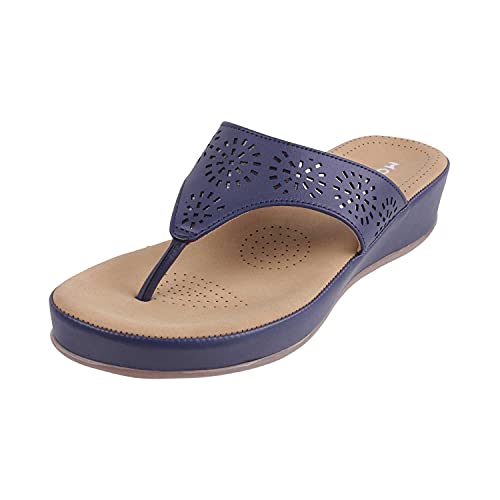 Mochi Womens Synthetic Blue Comfort (Size (8 UK (41 EU)) - Image 1
