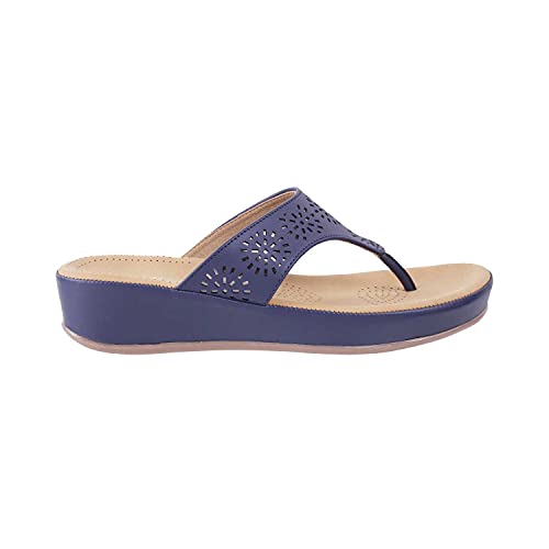 Mochi Womens Synthetic Blue Comfort (Size (8 UK (41 EU)) - Image 2