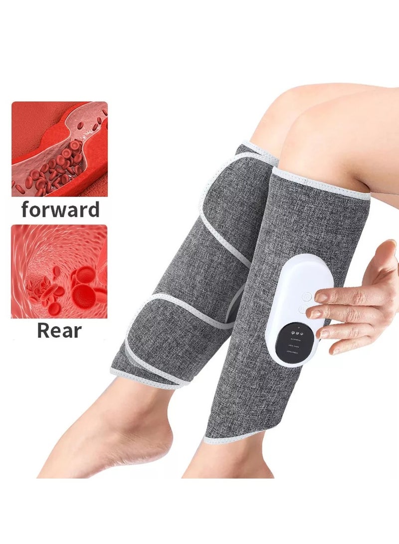 Electric Leg Massager Leg Shaping Wireless Air Compression Heating Calf Massager with 3 Modes 2 Intensities Arm Body Circulation Muscle Relaxation Varicose Veins Physiotherapy (2 pcs) - Image 1