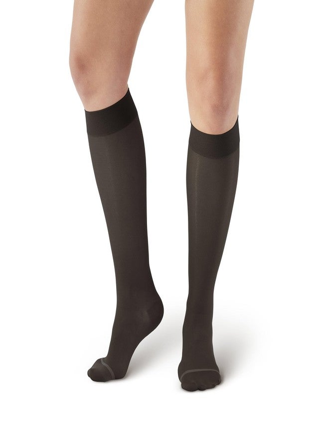 Ames Walker AW Style 18 Sheer Support 20-30 mmHg Firm Compression Knee High Stockings Nude Medium - Image 2
