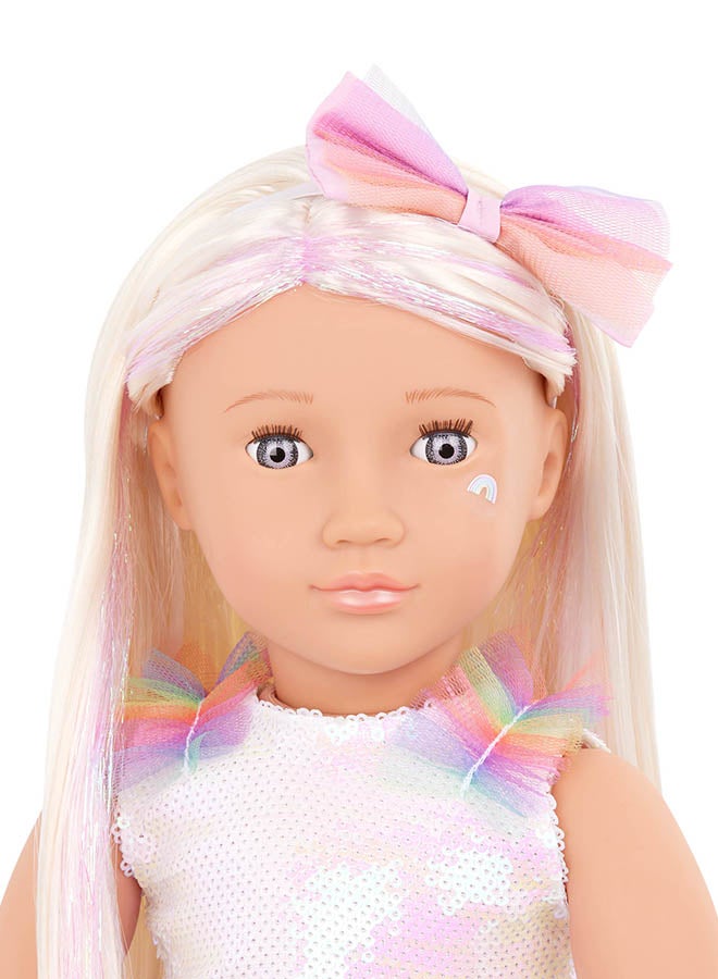 Our Generation Fashionable 18-inch Girl Doll with Unicorn Outfit, Gifting Toys, Age 6+ years, Character-Iris - Image 4