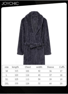 Joychic Autumn and Winter Jacquard Coral Velvet Thickened Warm Pajamas for Women Fashion Green Fruit Collar Long-Sleeved Skin-friendly Bedroom Sleep Robe with Pockets Dark Grey  - Image 2