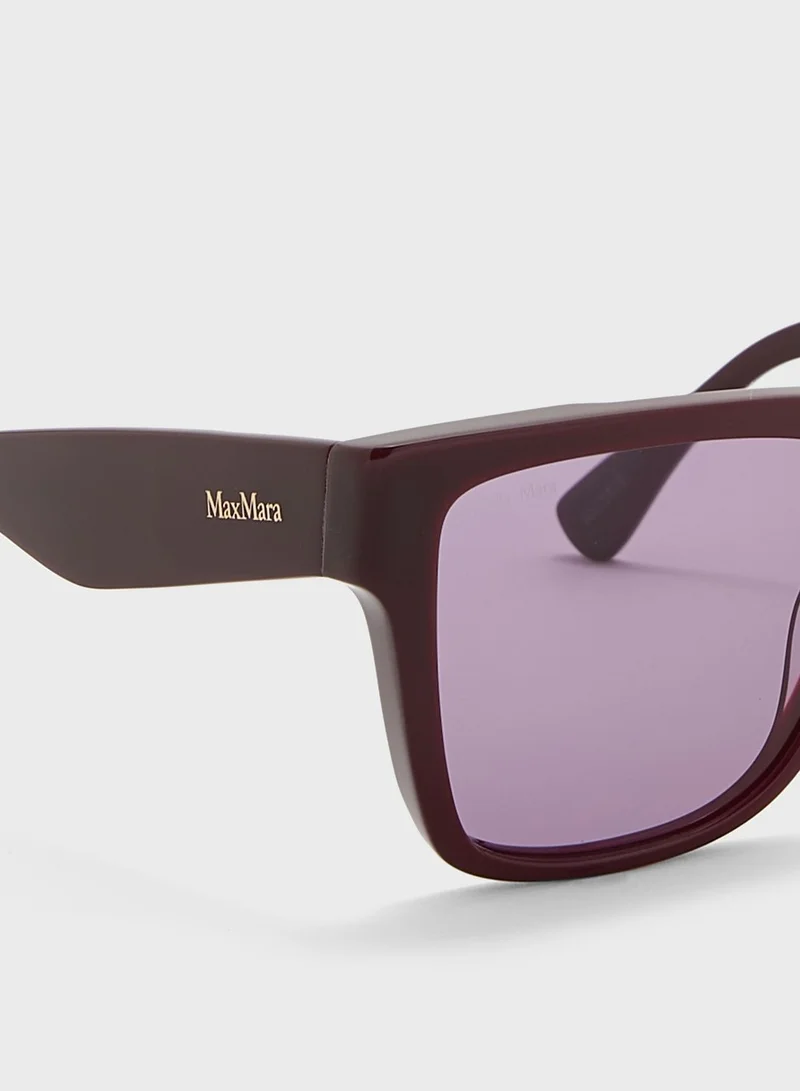 MaxMara Rectangle Shape Sunglasses