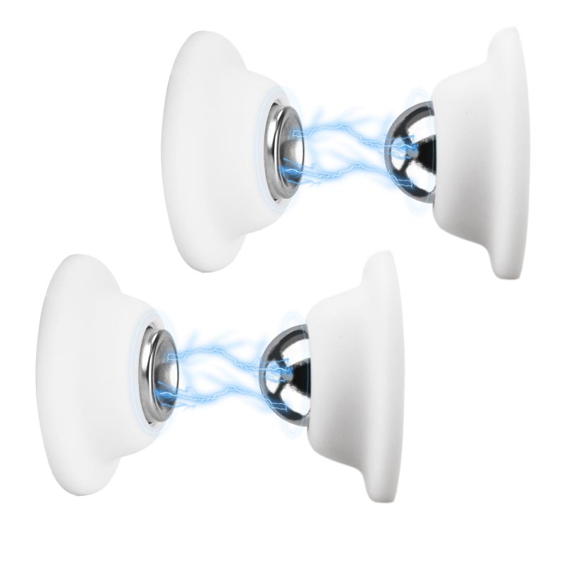 RVGUARD RV Magnetic Door Catch Baggage Door Catch to Keep Door Open RV Door Holder for Travel Trailer Camper White 2 Pack - Image 3