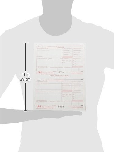 TOPS 22904KIT W-2 Tax Form/Envelope Kits, 8 1/2 x 5 1/2, 6-Part, Inkjet/Laser, 24 W-2s & 1 W-3 - Image 3
