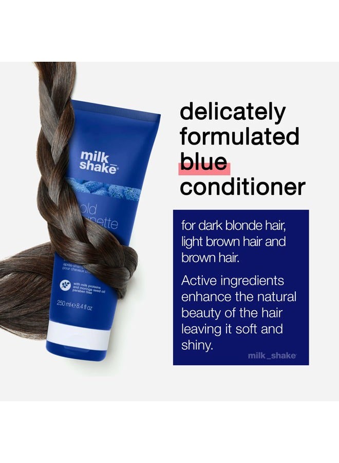 Milk Shake Cold Brunette Blue Conditioner for Brunettes with Special Blue Pigments for Light Brown or Dark Blonde Hair - 33.8 Fl Oz (1000 ml) - Image 2