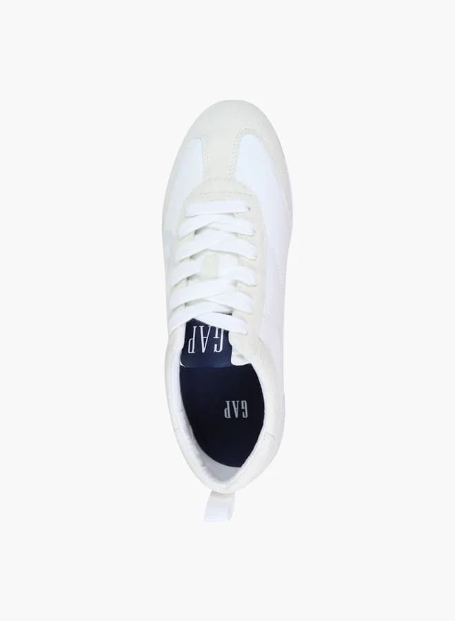 GAP Women's Panelled Sneakers with Lace-Up Closure - MIAMI