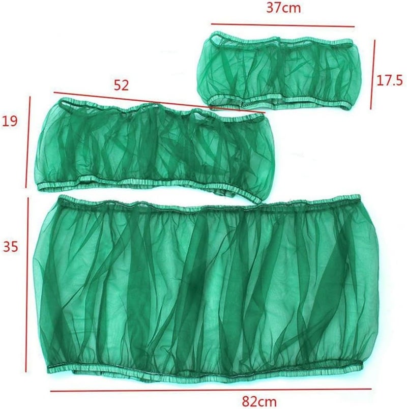 ويوبلز مستلزمات قفص الطيور الأليفة: غطاء شبكي، منظم قفص الطيور، جامع البذور، واقي الحافة، قماش وبر أخضر كبير - Image 4