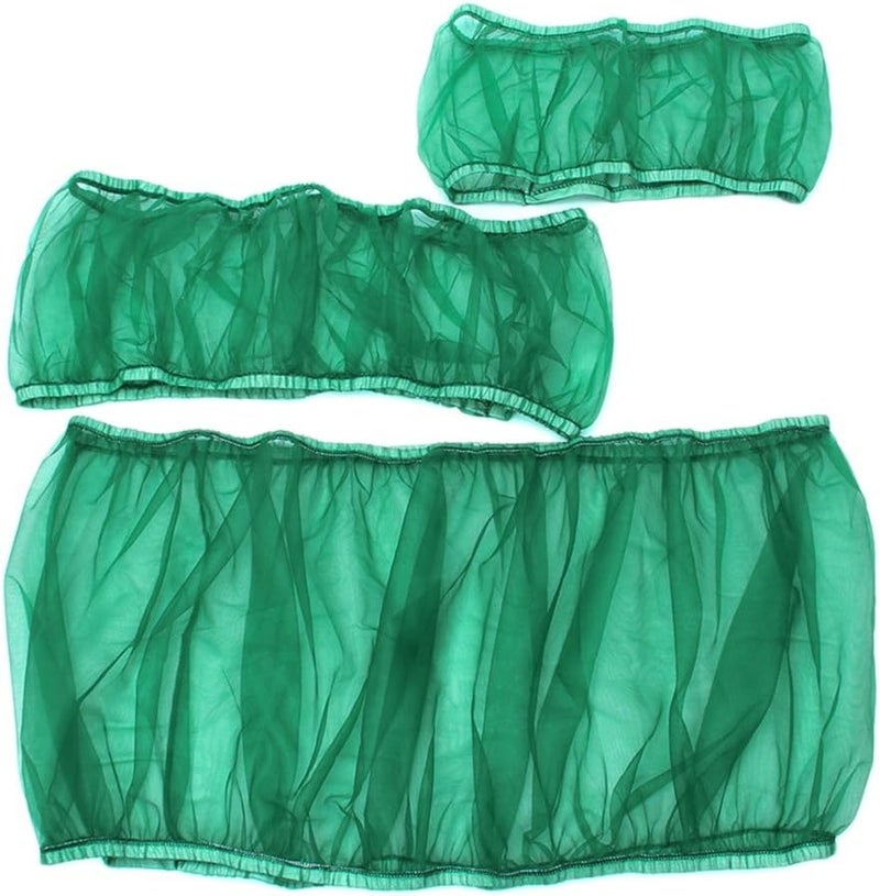 ويوبلز مستلزمات قفص الطيور الأليفة: غطاء شبكي، منظم قفص الطيور، جامع البذور، واقي الحافة، قماش وبر أخضر كبير - Image 2