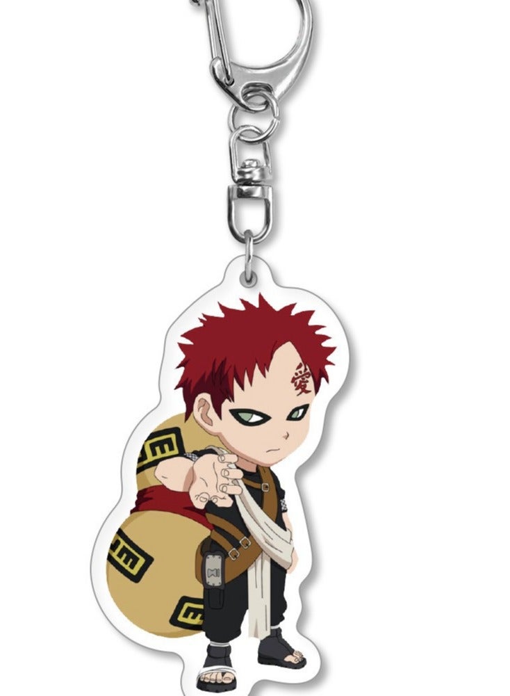 RedMapleTEK 10-Pack of NARUTO Keychains Birthday Gift Light WeightKey Tags Portable Key Rings For Bag Backpack Boys Girls Kids - Image 5