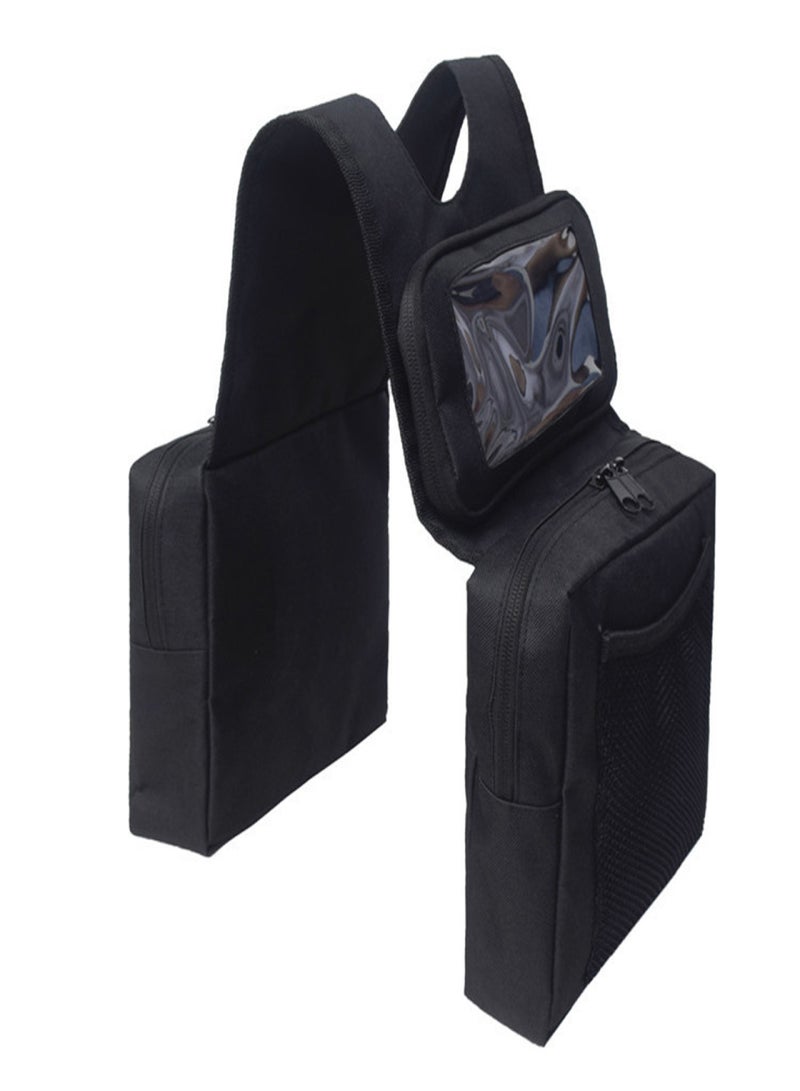 Generic Universal Outdoor FuelTank Saddlebags Motorbike Left Right Side Saddle Swingarm Tool Bags Motorcycle Saddle Bag Saddlebag For ATV Side bag Motorcycle Accessories With Mobile Phone Bag  - Image 1