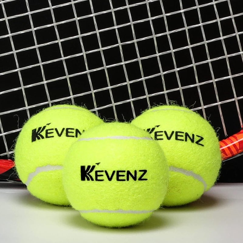 KEVENZ 12/24-Pack Standard Pressure Training Tennis Balls, Highly Elasticity, More Durable, Good for Beginner Training Ball - Image 2