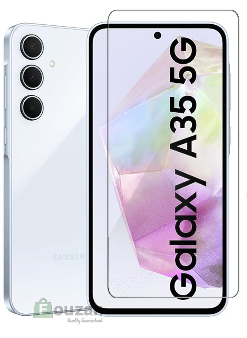 Generic - Samsung Galaxy A35 - Tempered Glass Screen Protector - Delicate Touch , Higher Transparency , Easy to Install ,Anti-scratch and Bubble-free Screen Protector - Clear - Image 1