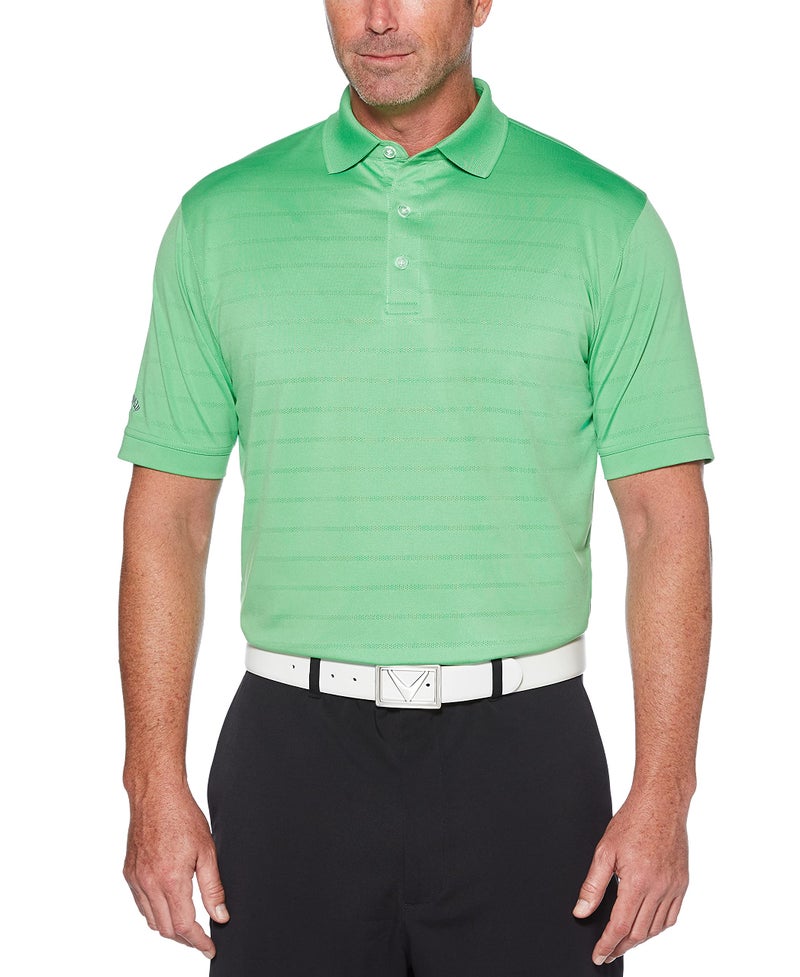 Callaway Men's Short Sleeve Opti-Dri Performance Golf Polo Shirt, Stretch, Moisture-Wicking (Available in Big & Tall), Vibrant Green, Large - Image 1