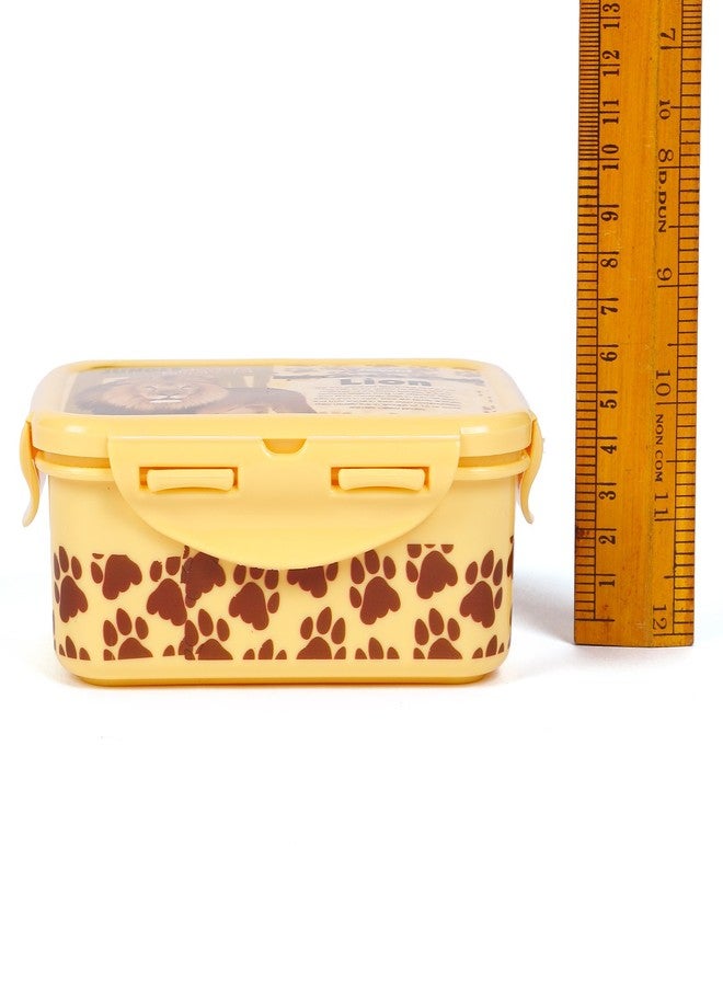 Jewel Super Lock Jungle Safari Print Lunch Box (Medium, Yellow) - Image 4